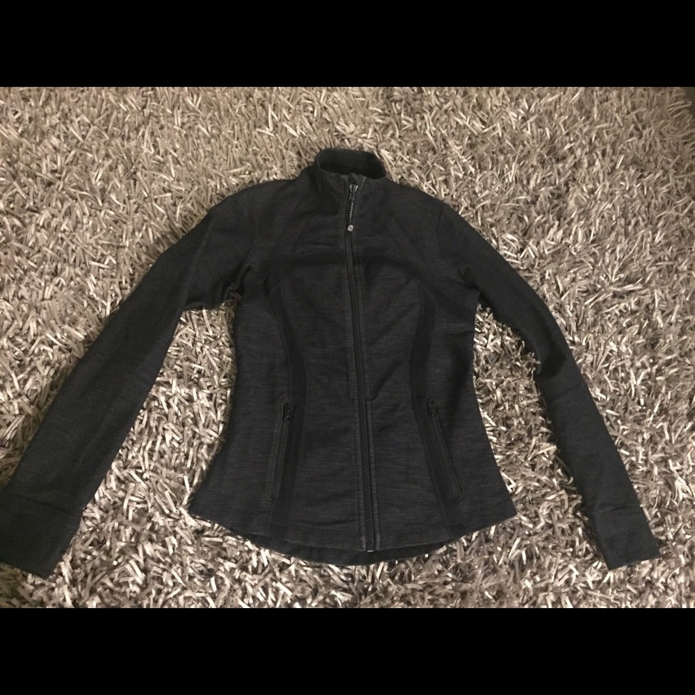 Lululemon Black/Charcoal Track Jacket, Size 8